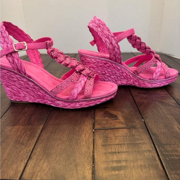 Impo Shoes - Impo Fuchsia Wedge Sandals